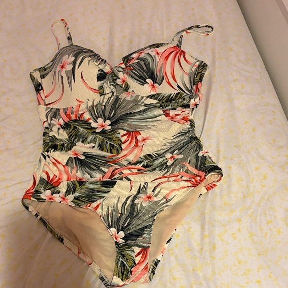 Kona Sol Other - Tropical Floral One-Piece Swimsuit